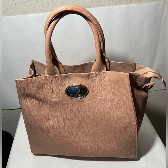 Roberto Cavalli Blush-Pink Leather Three-Way Bag - Picture 16 of 16